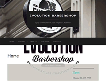 Tablet Screenshot of evolutionbarbershop.com
